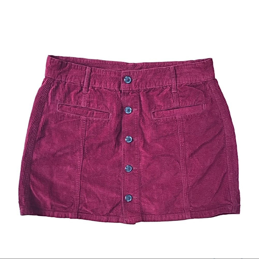 American Eagle 2000s Corduroy - Hi-Rise A Line Style Skirt - Size 12